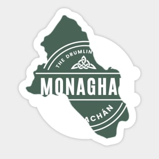 County Monaghan Map Sticker